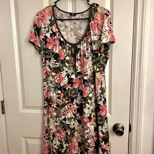 Cute summer floral dress xl
